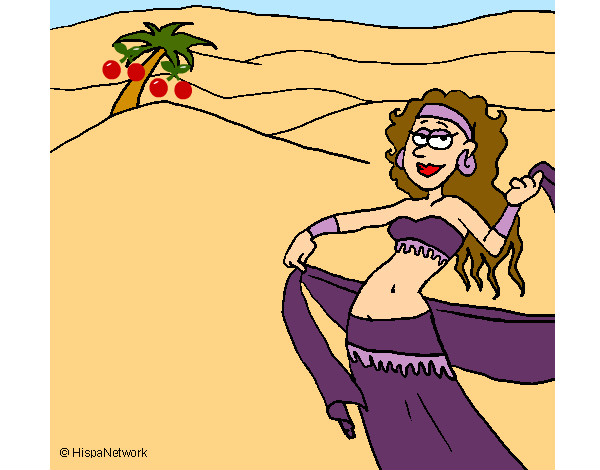 Dibujo Sahara pintado por andrea8