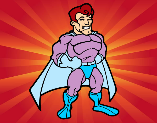 superheroe musculado