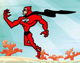 Dibujo Superhéroe poderoso pintado por Danny24