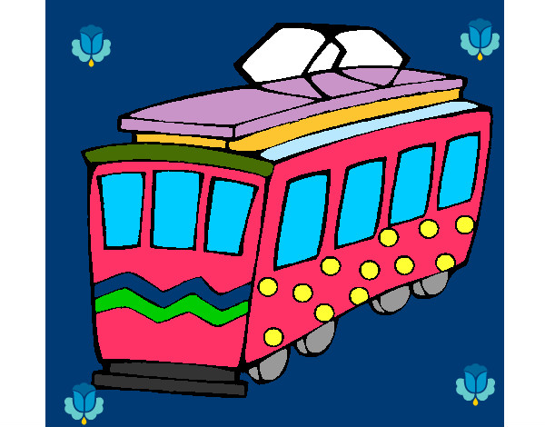 Dibujo Tranvía pintado por codigolyok
