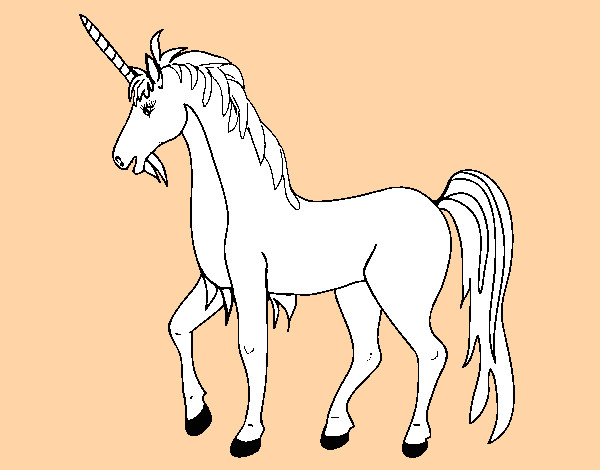 Dibujo Unicornio II pintado por jfrkffkkf