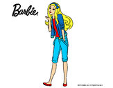 Dibujo Barbie con look casual pintado por ivi999