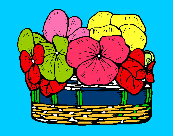 Dibujo Cesta de flores 12 pintado por joserodri