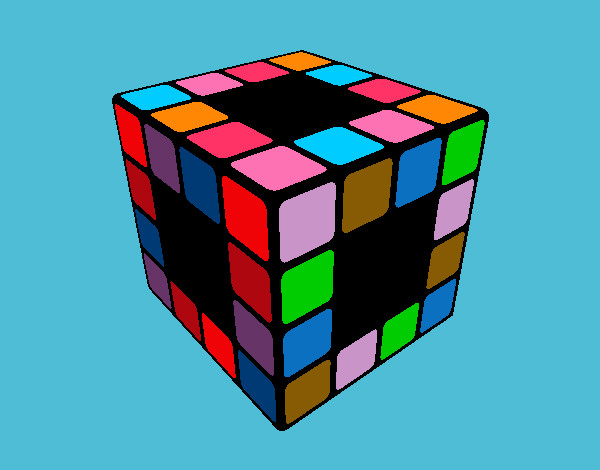 Dibujo Cubo de Rubik pintado por dulce22