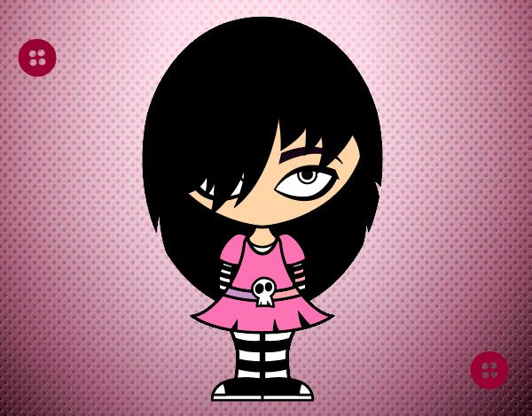 Dibujo Look Emo pintado por lupita2001