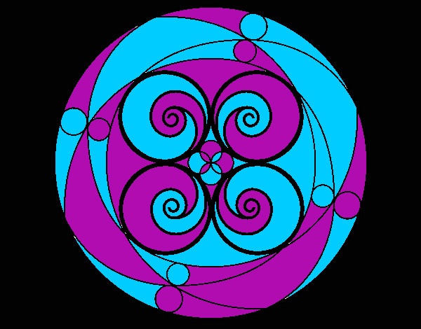 Dibujo Mandala 5 pintado por jessrc