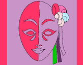 Dibujo Máscara italiana pintado por tiquitona