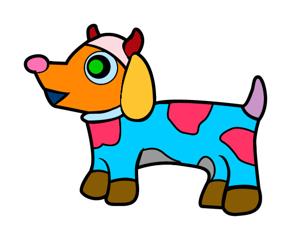 Dibujo Perro-vaca pintado por joserodri