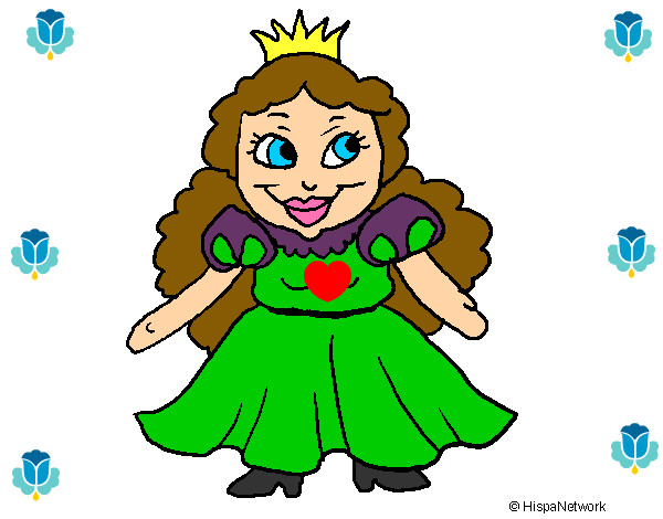 Dibujo Princesa pequeña pintado por schilling