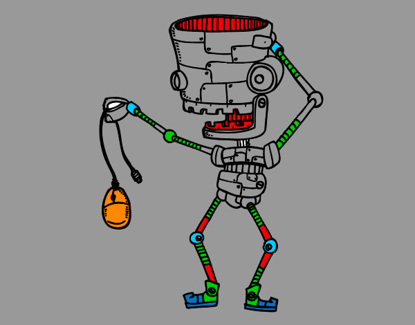 robot gris