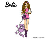 Dibujo Barbie con sus mascotas pintado por dani194
