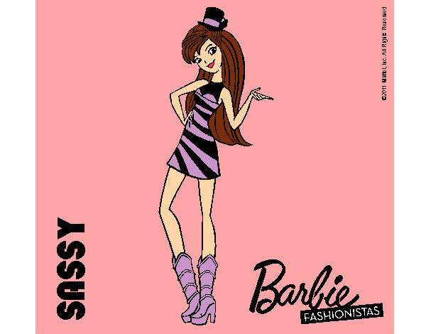 Dibujo Barbie Fashionista 2 pintado por andre_1