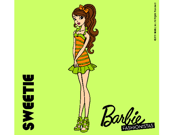 Dibujo Barbie Fashionista 6 pintado por andre_1