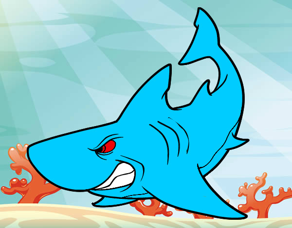 el tiburon  ojos rojos