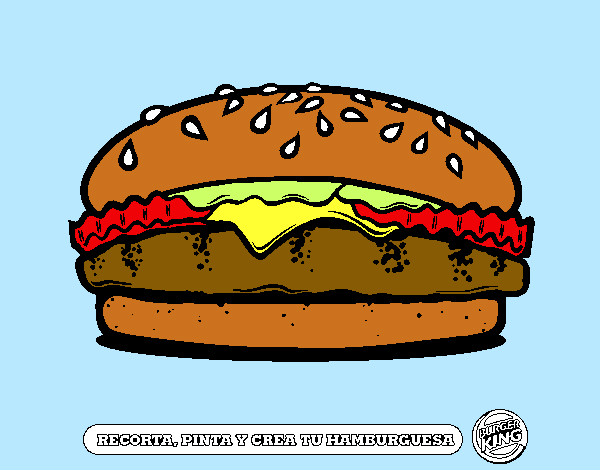 Dibujo Crea tu hamburguesa pintado por klaudia001