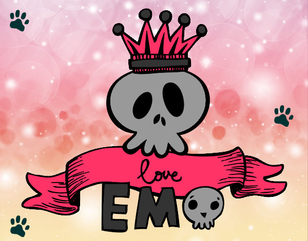 Dibujo Love Emo pintado por MartaMari