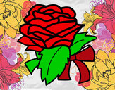 Dibujo Rosa, flor pintado por josea