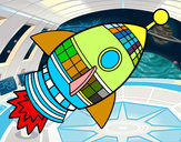Dibujo Cohete espacial pintado por rodri1