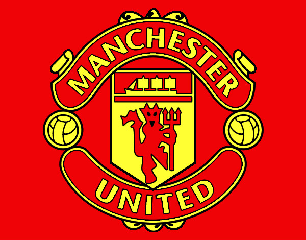 Dibujo Escudo del Manchester United pintado por elturro
