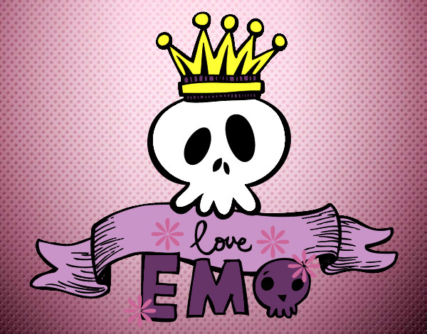 Dibujo Love Emo pintado por oled