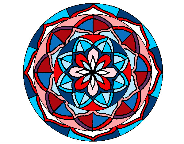 Dibujo Mandala 6 pintado por Elizar