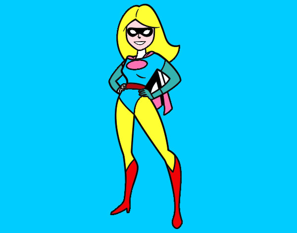 Dibujo Superheroina pintado por julio3