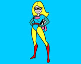 Dibujo Superheroina pintado por julio3