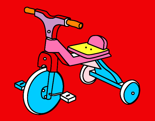 Dibujo Triciclo infantil pintado por julio3