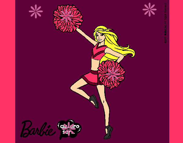 Dibujo Barbie animadora pintado por preciosita