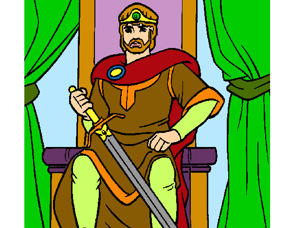 Dibujo Caballero rey pintado por yesabel