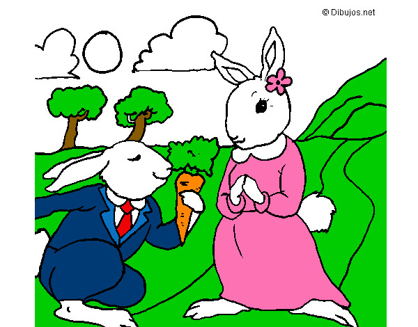 Dibujo Conejos pintado por SUNSHINE