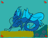 Dibujo Dragón de mar pintado por elwenisimo