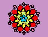 Dibujo Mándala con una flor pintado por 5835365