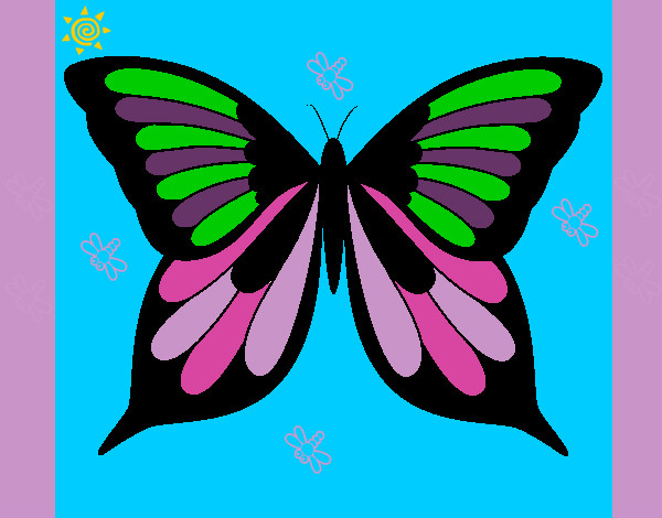 Dibujo Mariposa 8 pintado por preciosita