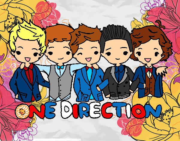 Dibujo One direction pintado por nataly147