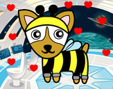 Dibujo Perro-abeja pintado por superizaro