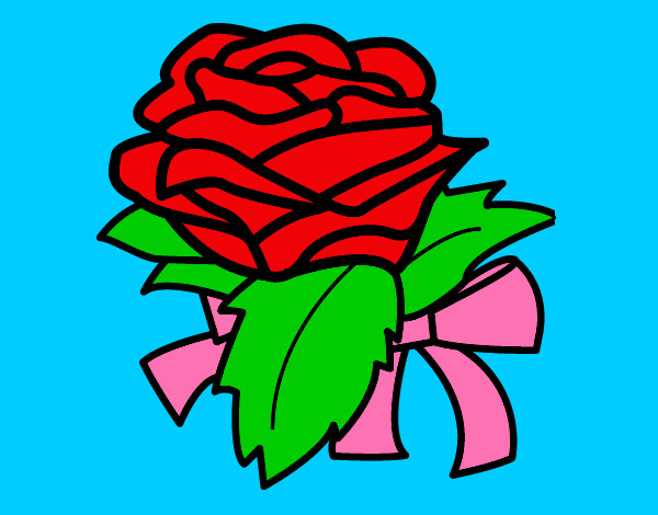 Dibujo Rosa, flor pintado por Salia