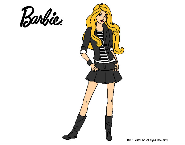 Dibujo Barbie juvenil pintado por AnnieMCH