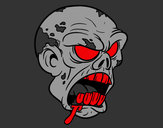 Dibujo Cabeza de zombi pintado por Victorfll
