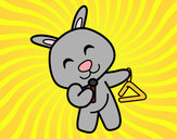 Dibujo Conejo con triángulo pintado por May_guapa
