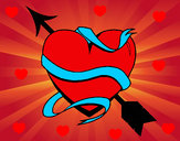 Dibujo Corazón con flecha III pintado por May_guapa