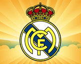 Dibujo Escudo del Real Madrid C.F. pintado por macqui