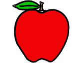 Dibujo manzana pintado por p1a2
