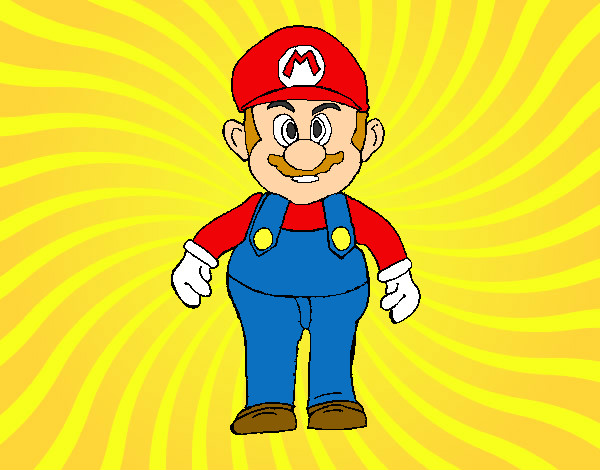 Dibujo Mario pintado por manster