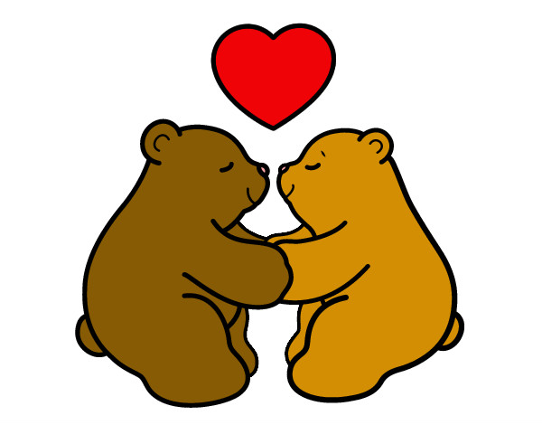 Dibujo de oso de amor - Imagui