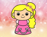 Dibujo Princesa alegre pintado por fativalen