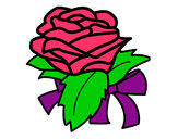 Dibujo Rosa, flor pintado por marinarr