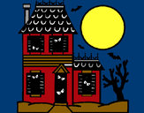 Dibujo Casa del terror pintado por enano98