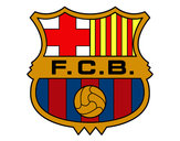 Dibujo Escudo del F.C. Barcelona pintado por enano98