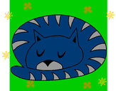Dibujo Gato durmiendo pintado por MayisOs